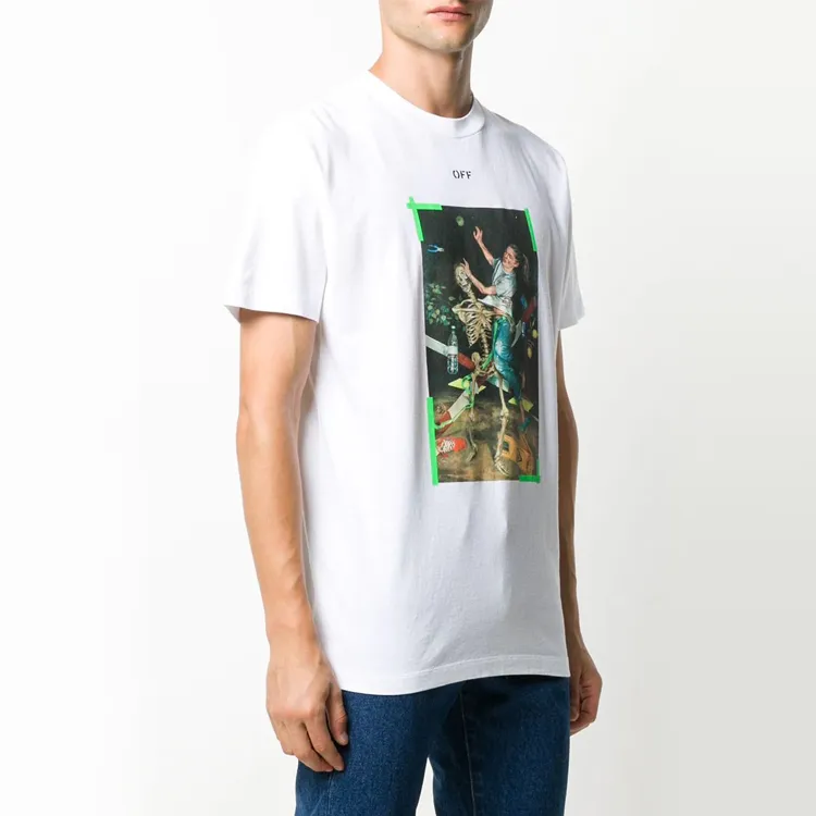 OFF WHITE Slim Fit Pascal For Ever Painting T Shirt-1
