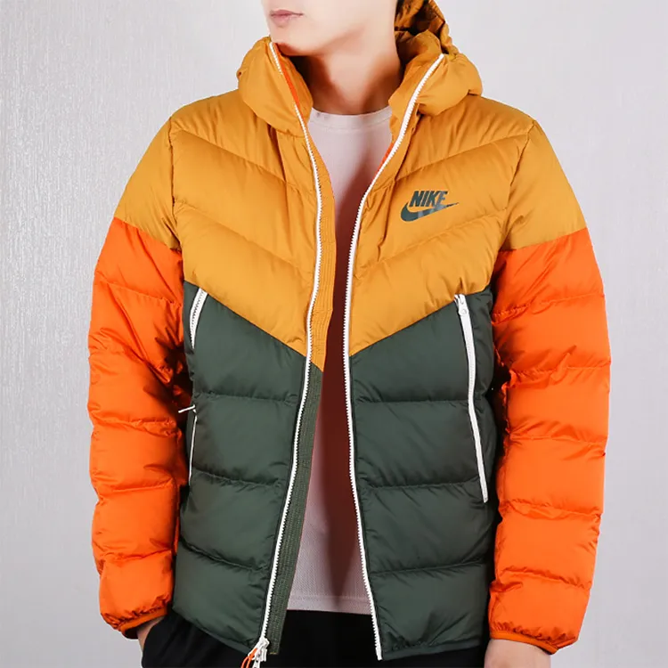 Nike Down Jackets Men Orange Green Multicolor-2