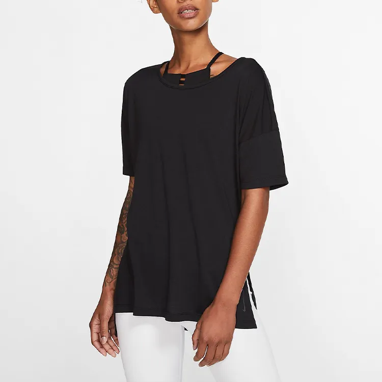 Nike Set in Sleeve T Shirt Women's Black-1