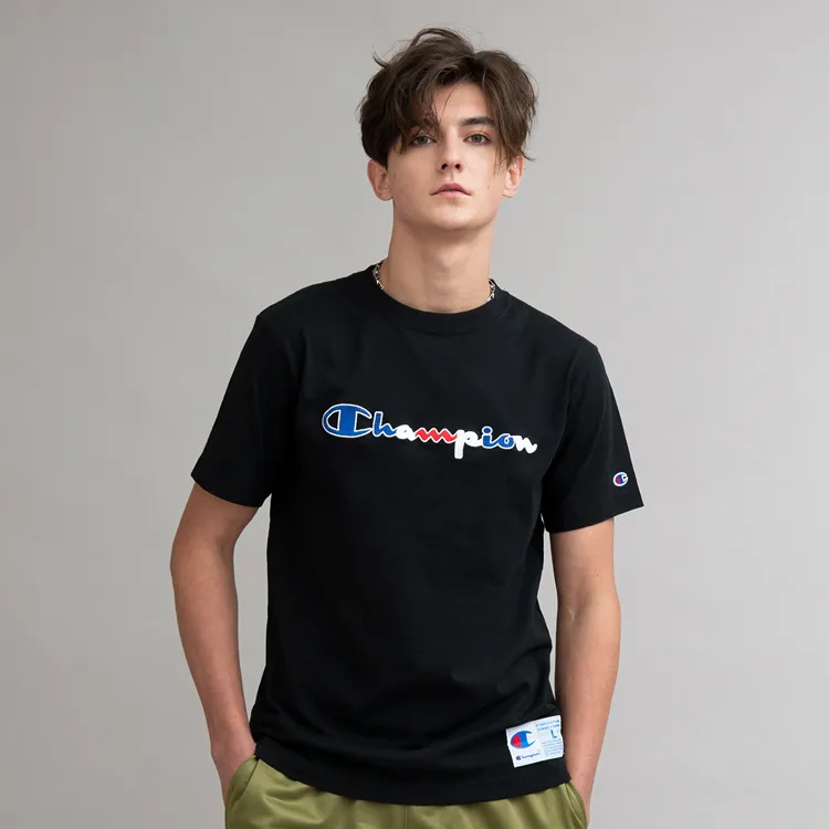 Champion T Shirts Unisex Black-2