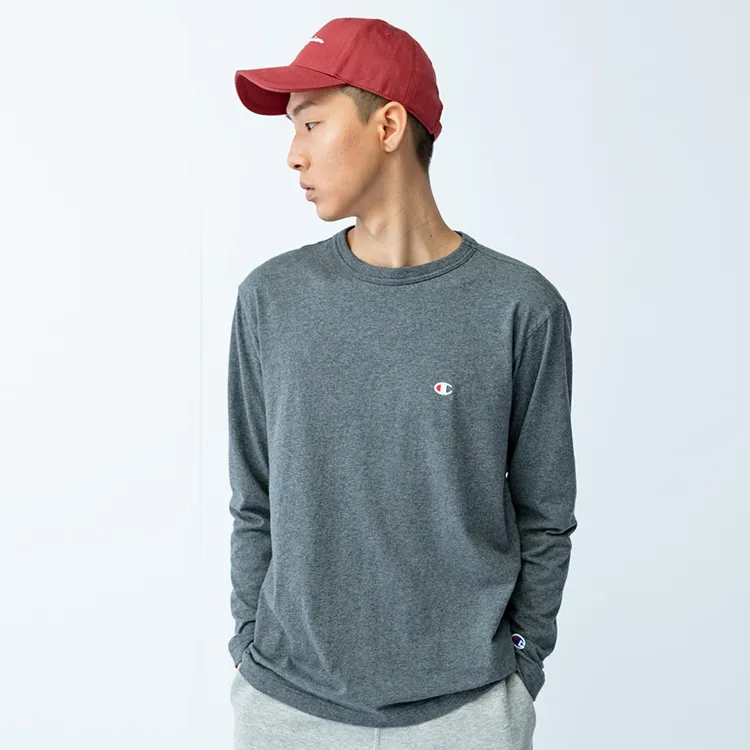Champion Long Sleeved T Shirt Japan Version Men's Gray-2