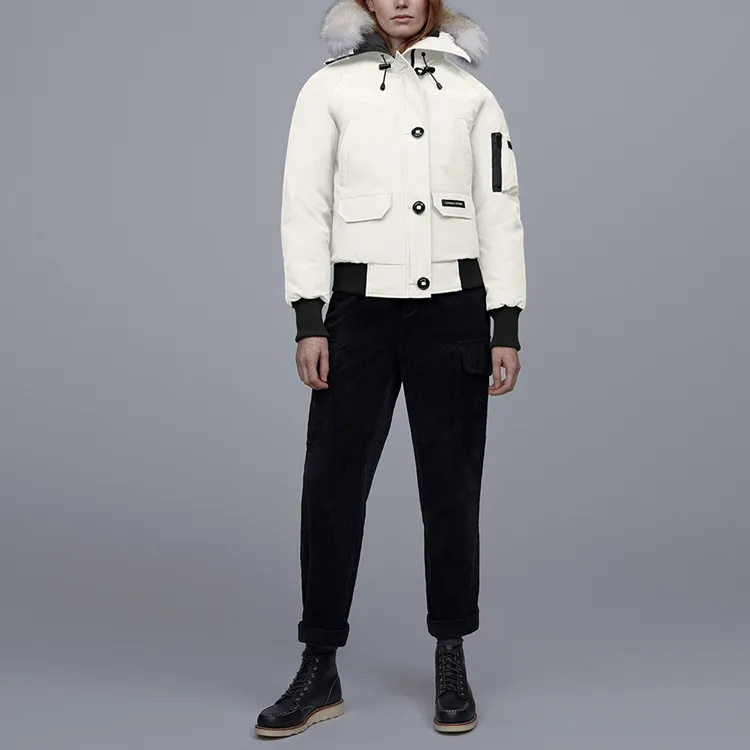 Canada Goose Chilliwack Series Down Jackets Women's Dawn White-1