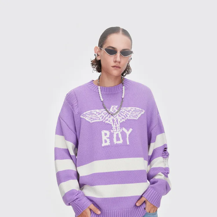 Boy London Sweaters Unisex Purple-2