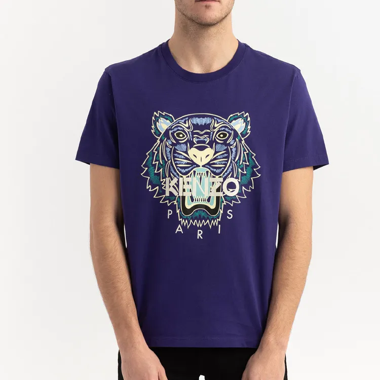 KENZO T Shirts Men Eggplant Purple-1