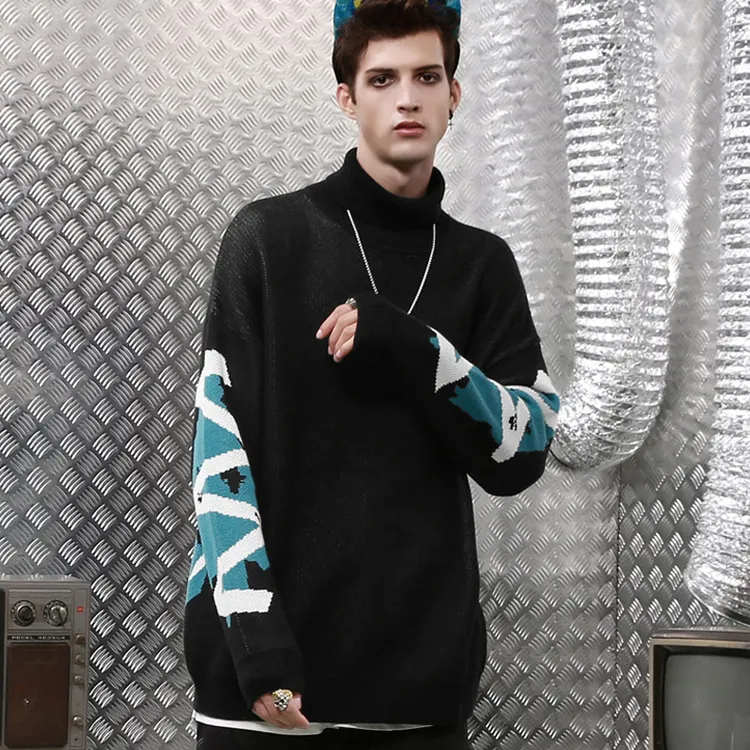 GENANX Sweaters Unisex Black-3
