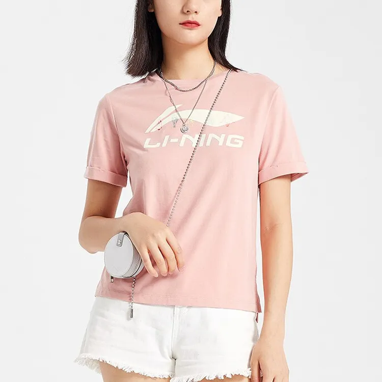 LINING Sports Fashion Collection T Shirts Women's Misty Rose Pink-2