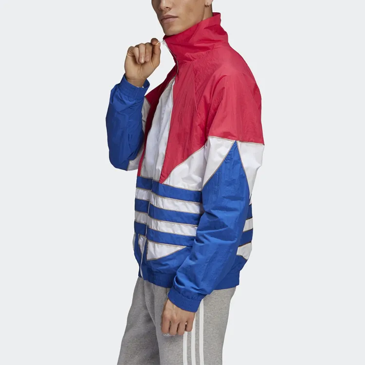 Adidas Originals BIG TREFOIL OUTLINE Jacket Men's Blue White Red-3