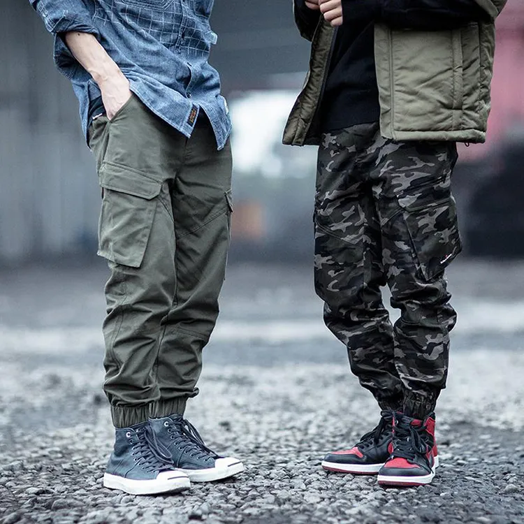 ENSHADOWER Casual Pants Unisex Army Green-3
