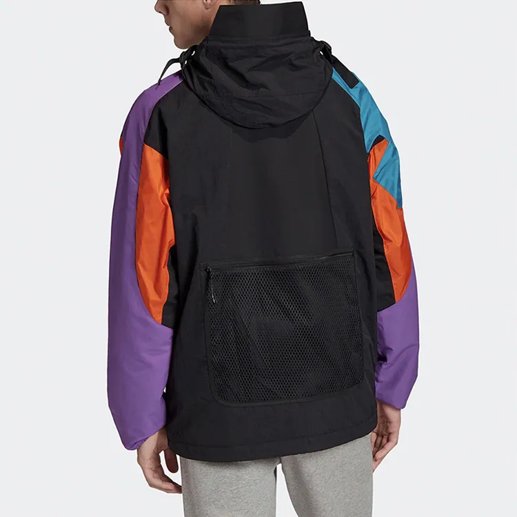 adidas originals Colorblock Athleisure Casual Sports Jacket Black-2