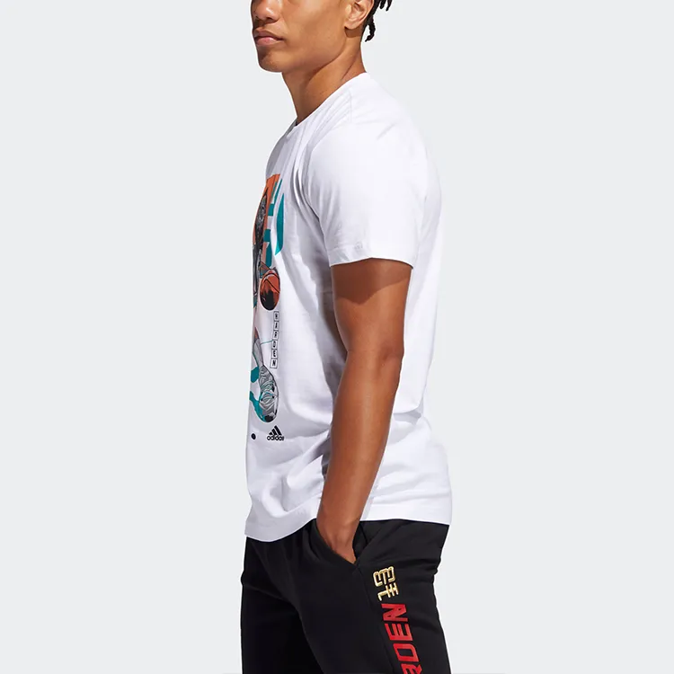 Adidas Set-in Sleeve T-Shirt Men's White-3