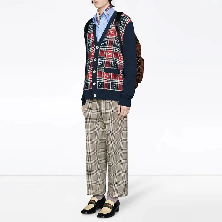 GUCCI Logo V Cardigan-1