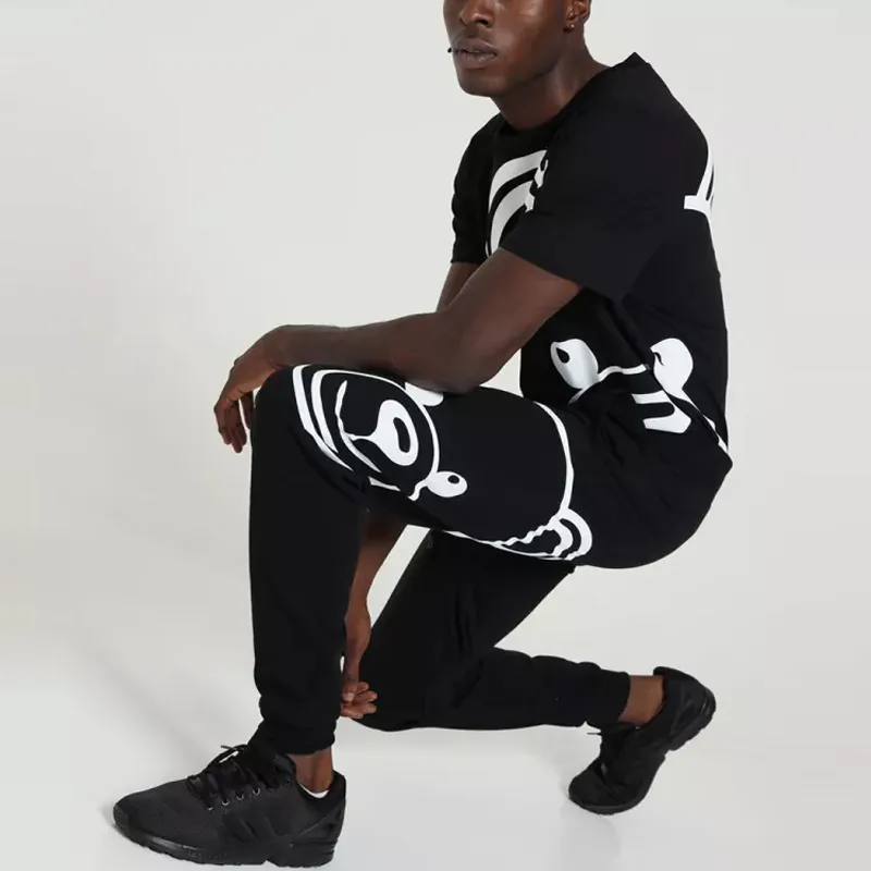 MOSCHINO Knitted Sweatpants Men Black-4