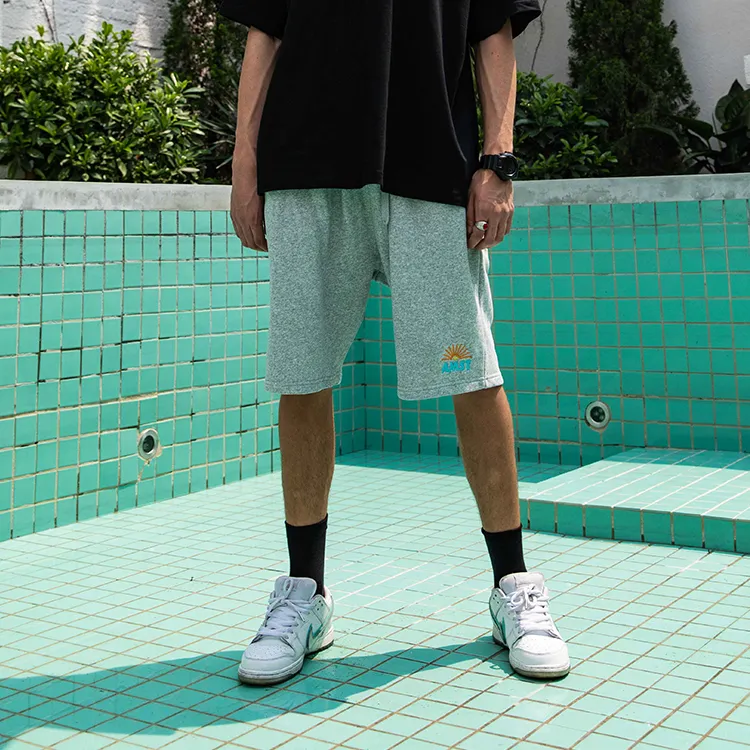 AMONSTER Loose Fit Shorts Unisex Gray-3