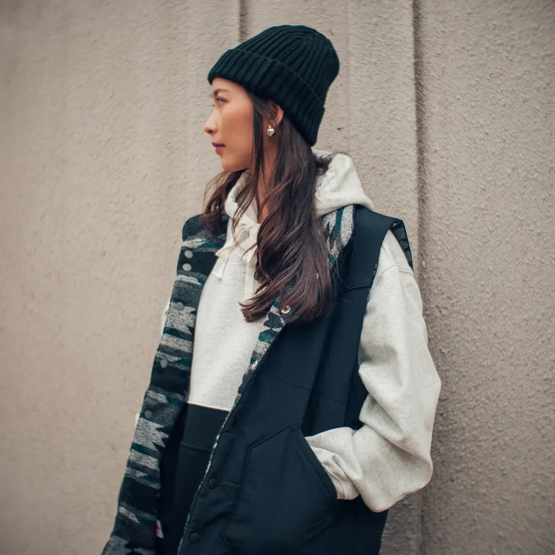 DAKYAM Hooded Loose Fit Sweatshirt Unisex Black & Gray-2
