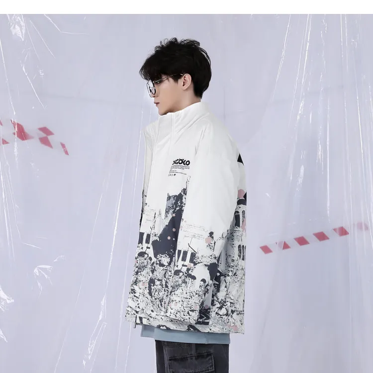XXGOGO Puffer Jacket Winter Unisex White-4