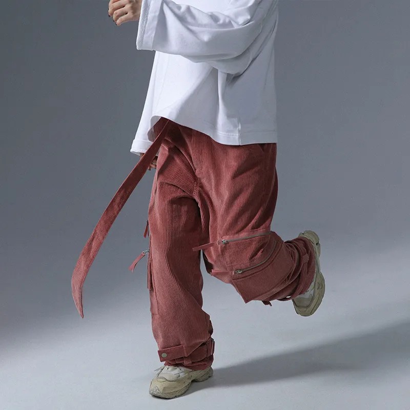 UNVESNO Cargo Pants Thickened Casual Pants Unisex-7