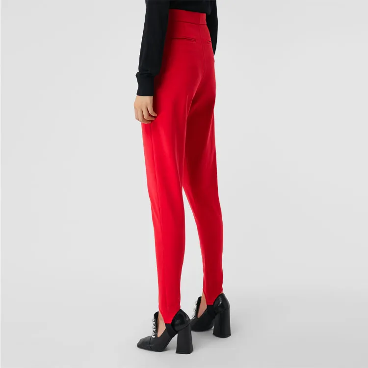 Burberry Casual Pants Women's Red-4