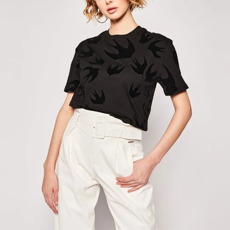 McQ Alexander McQueen T Shirts Women's Black-2