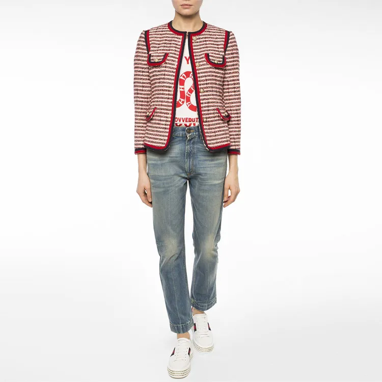 GUCCI Jackets Women's Red-3