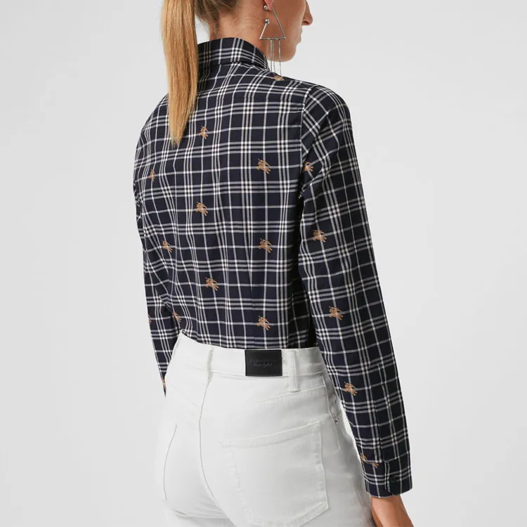 Burberry Shirt Women's Dark Blue-4