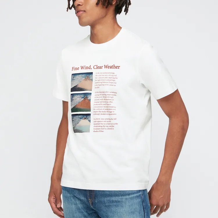 UNIQLO x BEIZHAISEDIAO T Shirt Unisex White-1