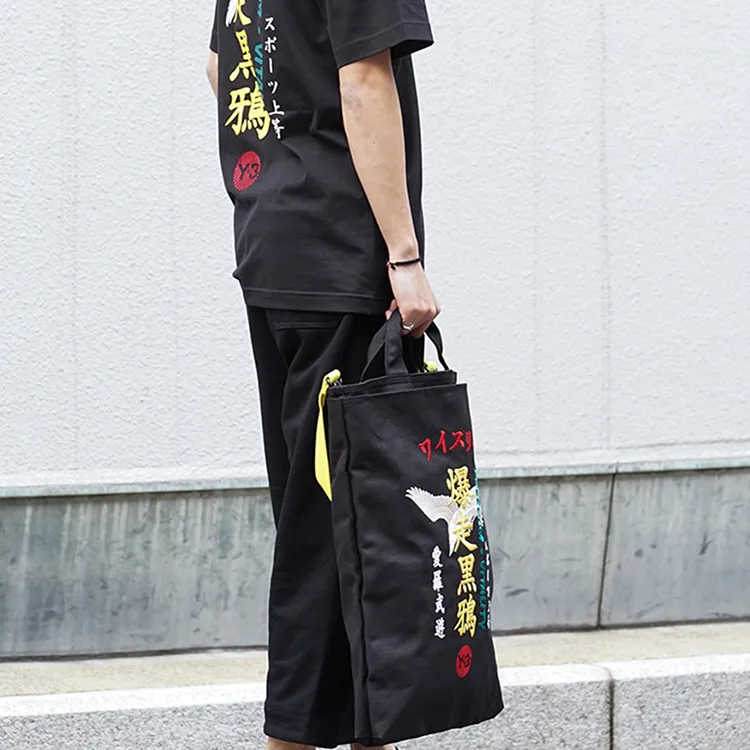 Adidas Y 3 Canvas Tote Bag Black-5