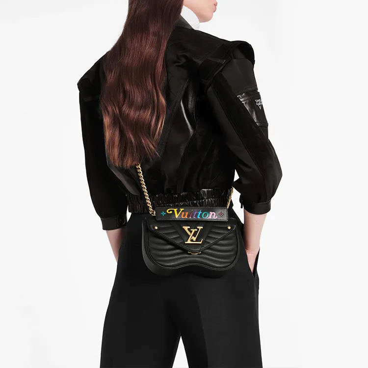 LOUIS VUITTON New Wave Chain Bag Pm Black-6