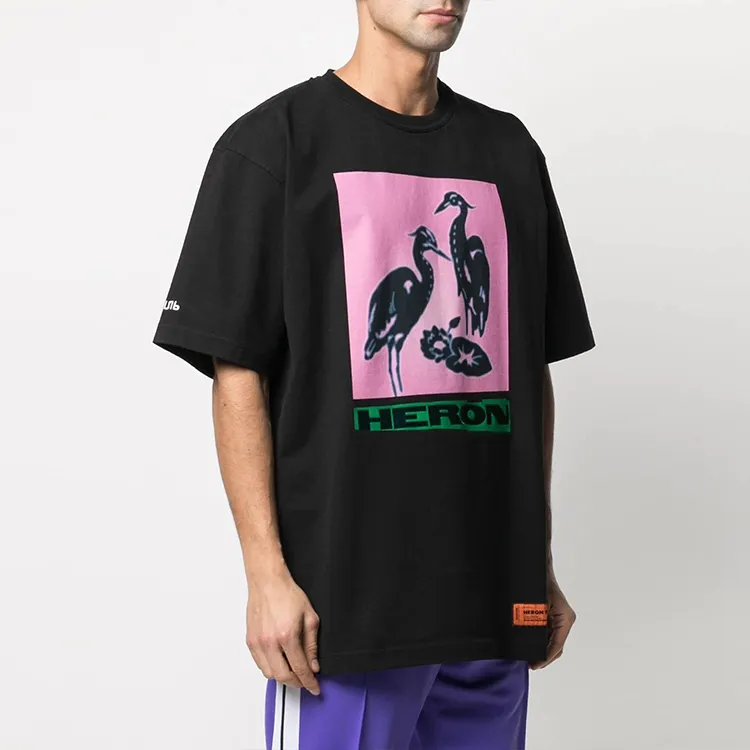 HERON PRESTON T Shirts Men Black-3