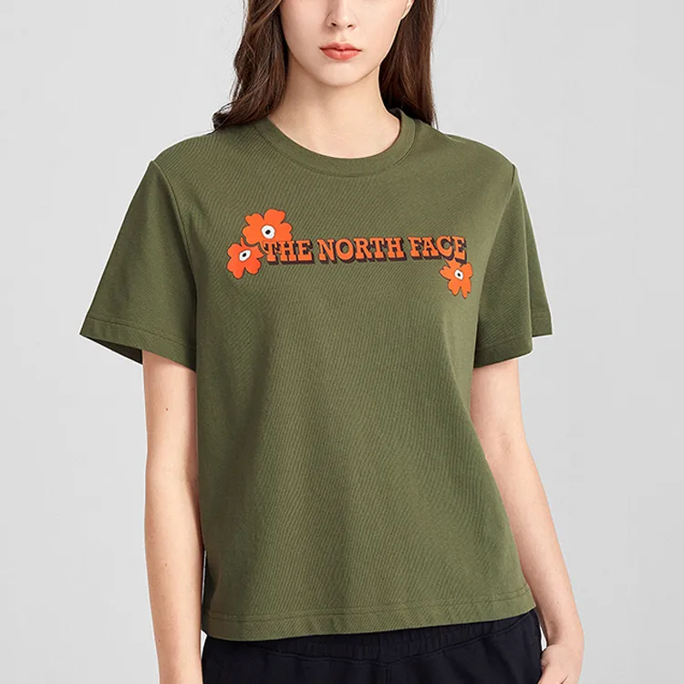 THE NORTH FACE Set in Sleeve T Shirt Women's Green-3