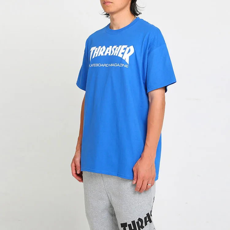 Thrasher T-Shirt US Version Unisex Blue-3