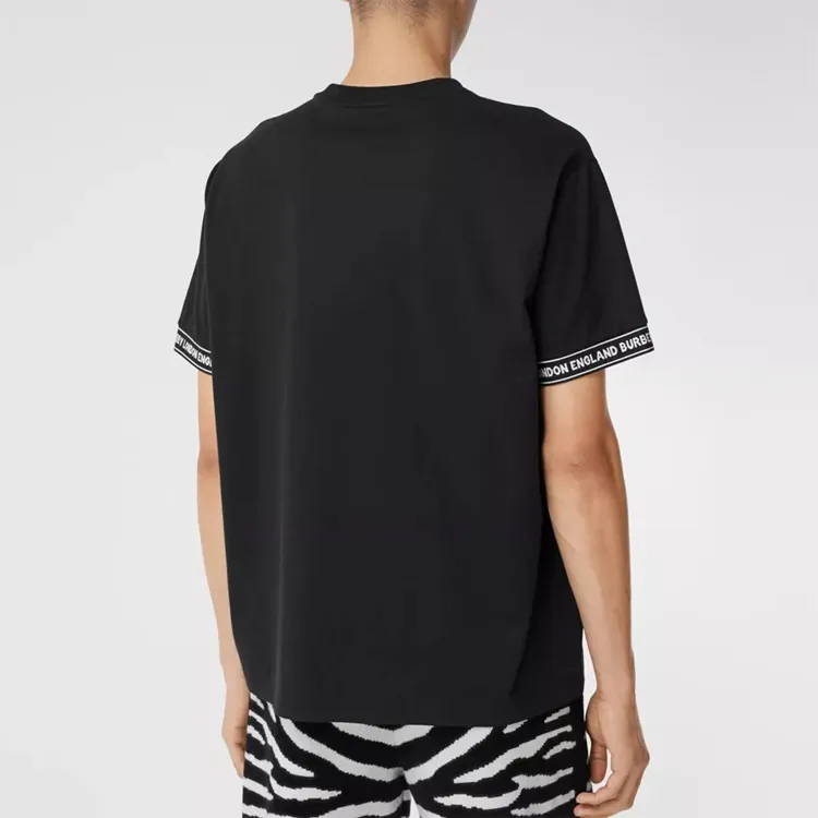 Burberry Oversized Teslow Taped Sleeve T shirt-4