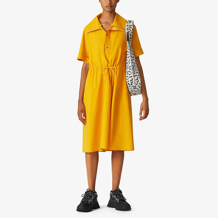 KENZO Short Sleeved Dress Women's Yellow-1