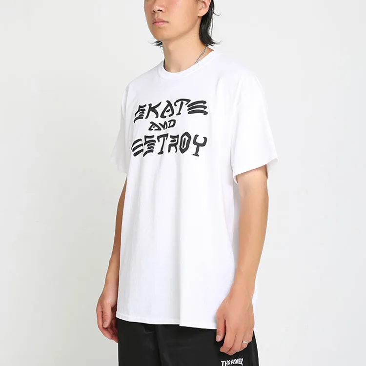 Thrasher T Shirt US Version Unisex White-3
