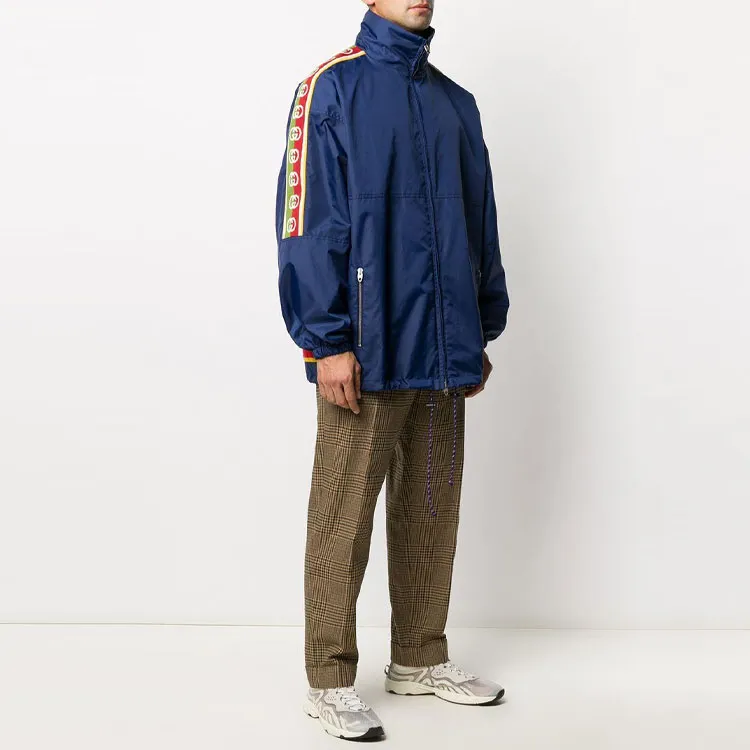 GUCCI Jackets Men Blue-2