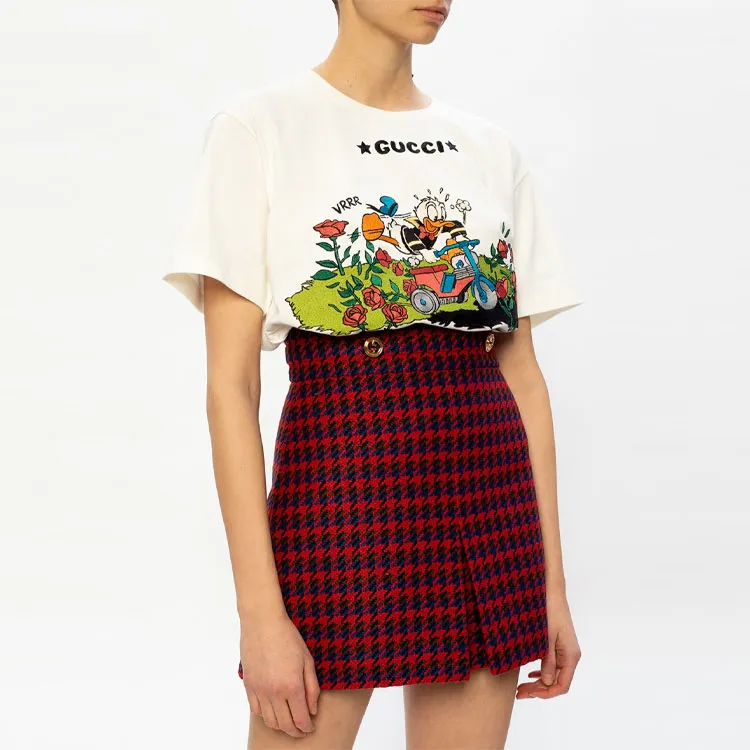 Disney X GUCCI T-Shirts Women's White-1