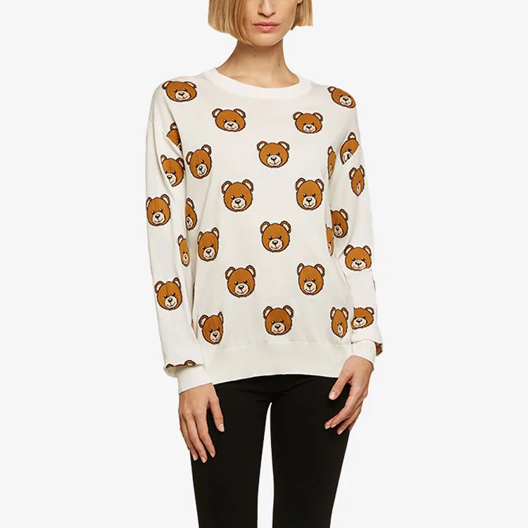 MOSCHINO Oversized Teddy Pattern Cardigan-2
