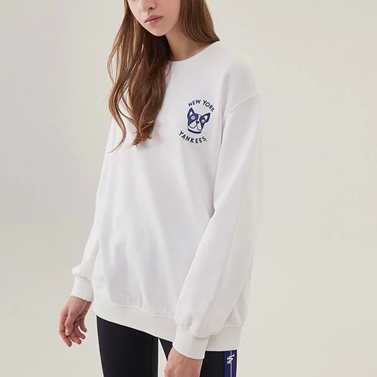 MLB Sweatshirts Unisex Ivory White-2