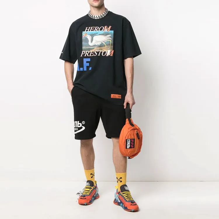 HERON PRESTON Sports Shorts Men Black-1