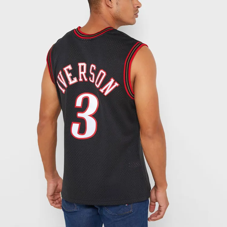Mitchell & Ness Basketball Jersey Unisex Black-3