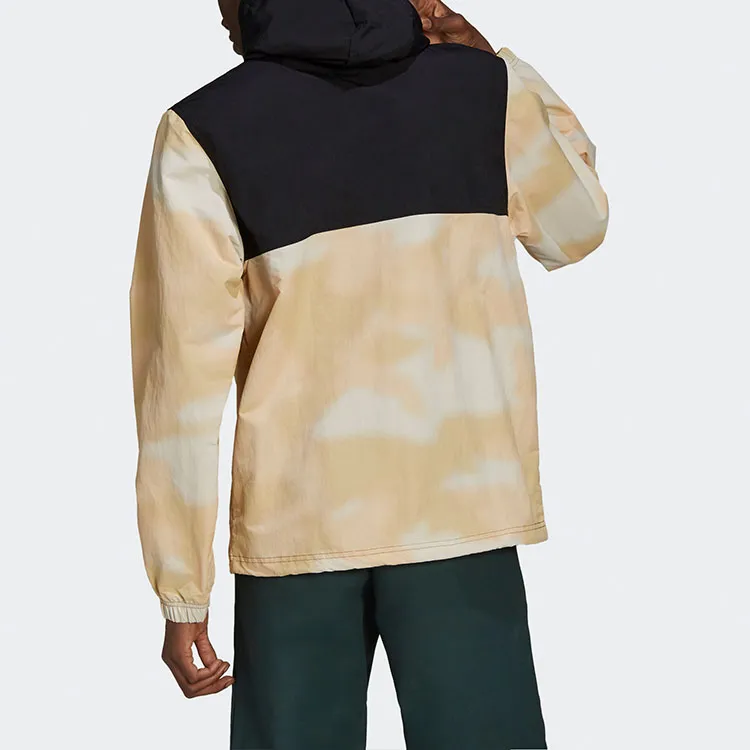 Adidas Originals WINDBREAKER Jacket Men's Black Brown Multicolor-4