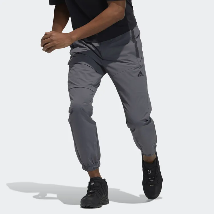 Adidas Knitted Sweatpants Men Light Gray-1