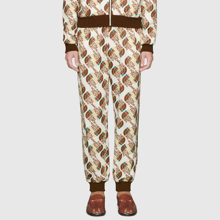 GUCCI X The North Face Web Print Technical Jersey Jogging Pant-1