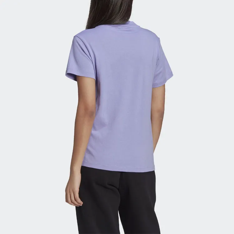 Adidas Originals Fakten T Shirts Women's Light Purple-2