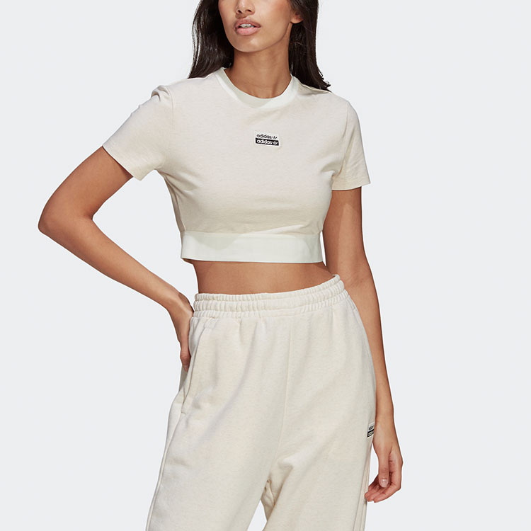 adidas originals R.Y.V. Crop Top Women s Off White 34