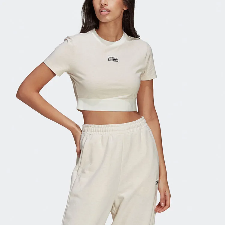 Adidas Originals R.Y.V. Collection Crop Tops Women's Jade White-1