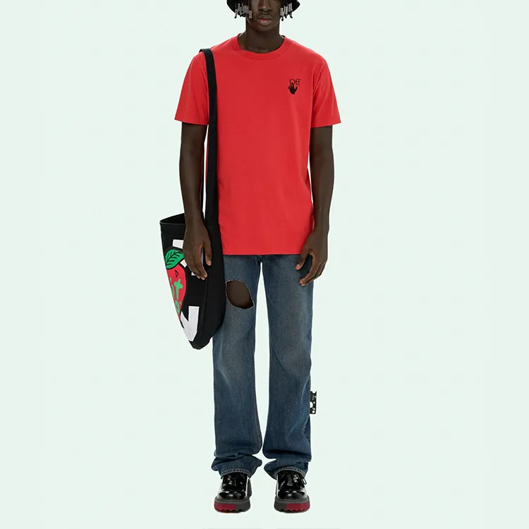 OFF WHITE SS21 T Shirts Men Red-1