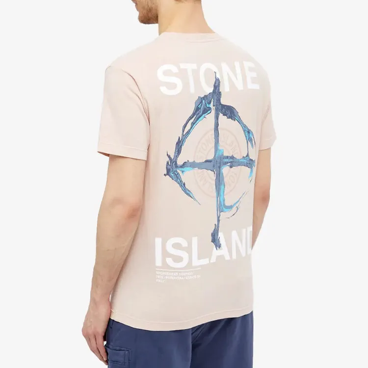 STONE ISLAND T Shirt Men's Pink-1