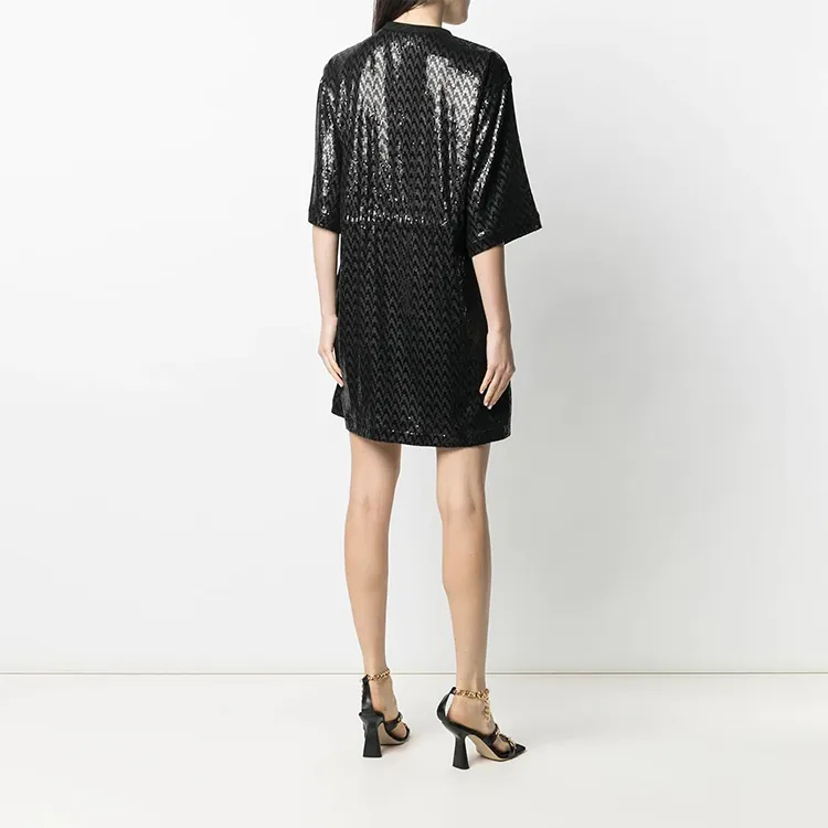 OFF-WHITE FW21 Short-Sleeved Dresses Women's Black-2