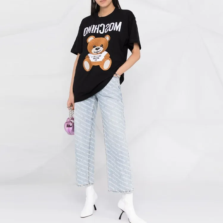 MOSCHINO SS21 Regular T Shirt Women's Black-1
