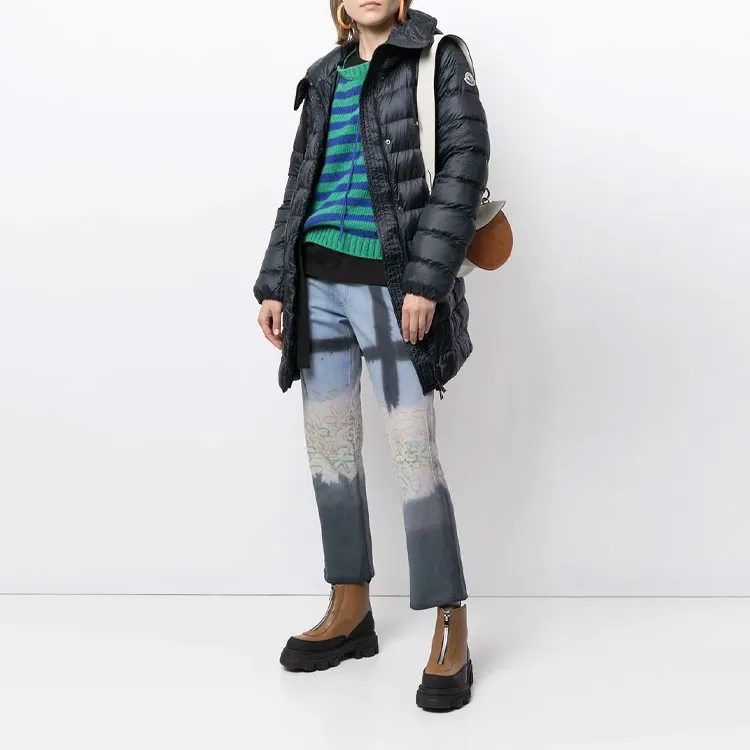 Moncler Gnosia Cowneck Long Jacket 'Navy'-2
